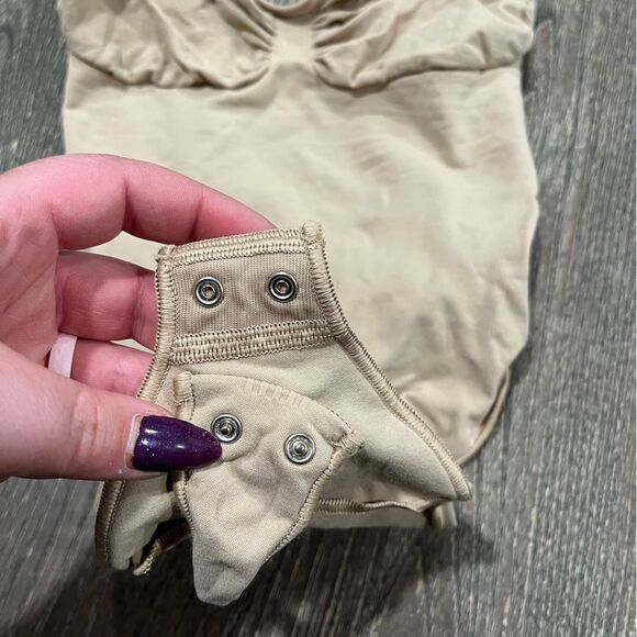 NWOT Skims Shapewear Seamless Sculpt Brief Thong Bodysuit Scoop Neck Mica Large - Picture 2 of 4